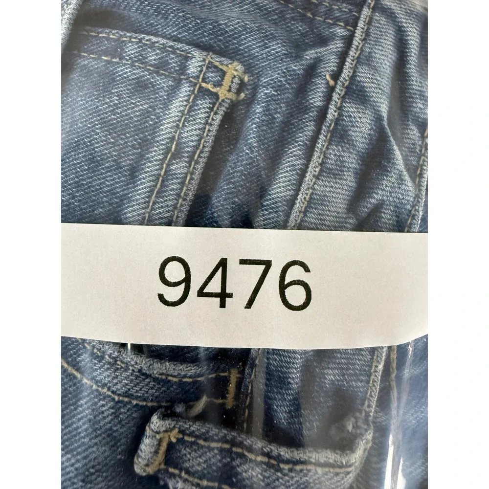 Limited Too Size 14 High Rise Sailor Button Flare Leg Y2K Denim Jeans Blue Women